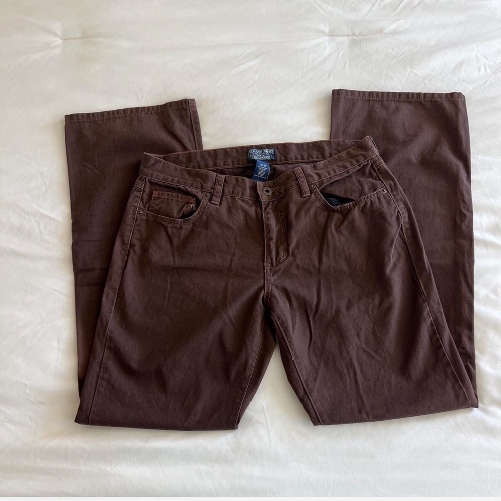 Brown Polo Jeans 🐻
Flared jeans 
Low Waisted 
Nice stretchy material